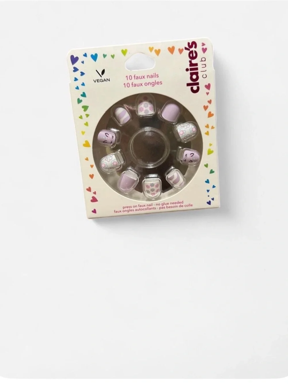 Claire's Pink & Purple Gradient Press-On Kids' Nails